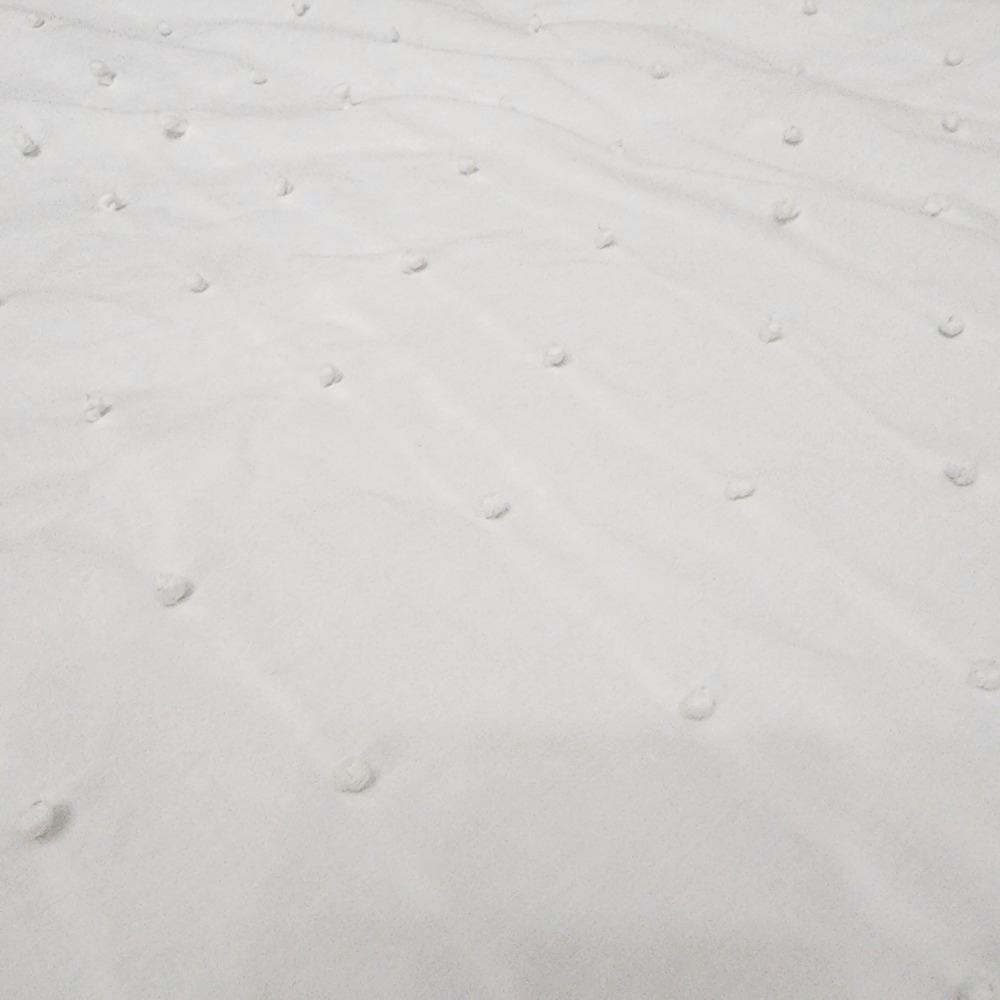 Ballard Design Colette French Knot Twin Sz Duvet Cover White 100% Cotton - Picture 7 of 7